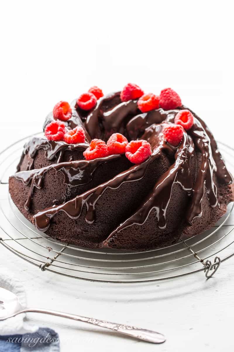 Chocolate Bundt Cake; 12 Terrific Chocolate Cakes and Cupcakes; Assembled by Jane Bonacci, The Heritage Cook 2018