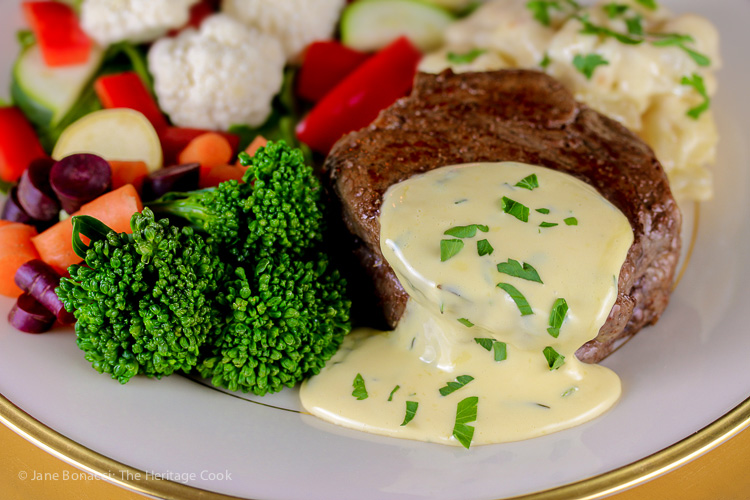 Holiday Foolproof Béarnaise Sauce (Gluten Free) © 2018 Jane Bonacci, The Heritage Cook