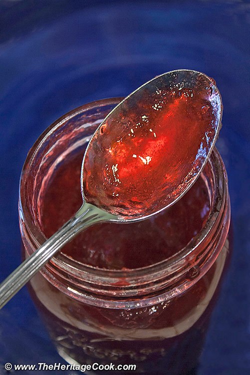 Homemade plum jam; The Top Baker's Dozen Recipes of 2018 collection; Jane Bonacci, The Heritage Cook