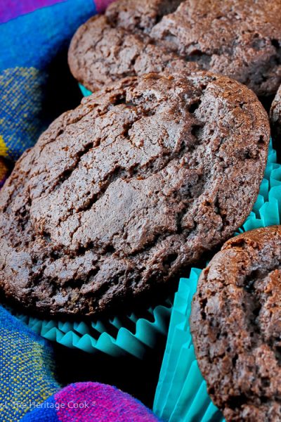 Gluten Free Chocolate Muffins © 2019 Jane Bonacci, The Heritage Cook