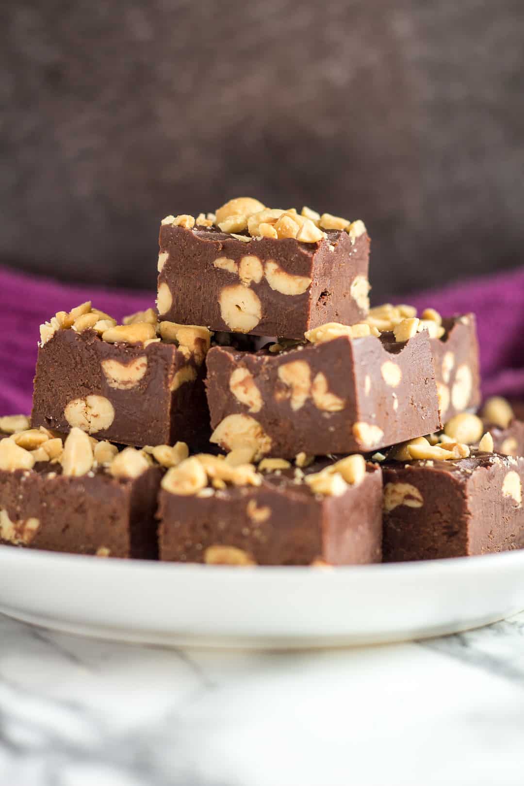 Chocolate Peanut Butter Fudge; Top 7 Chocolate Fudge Recipes for Valentine's Day compiled by Jane Bonacci, The Heritage Cook 2019