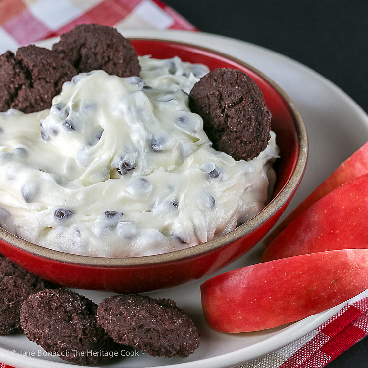 Chocolate Chip Cheesecake Dip © 2019 Jane Bonacci, The Heritage Cook