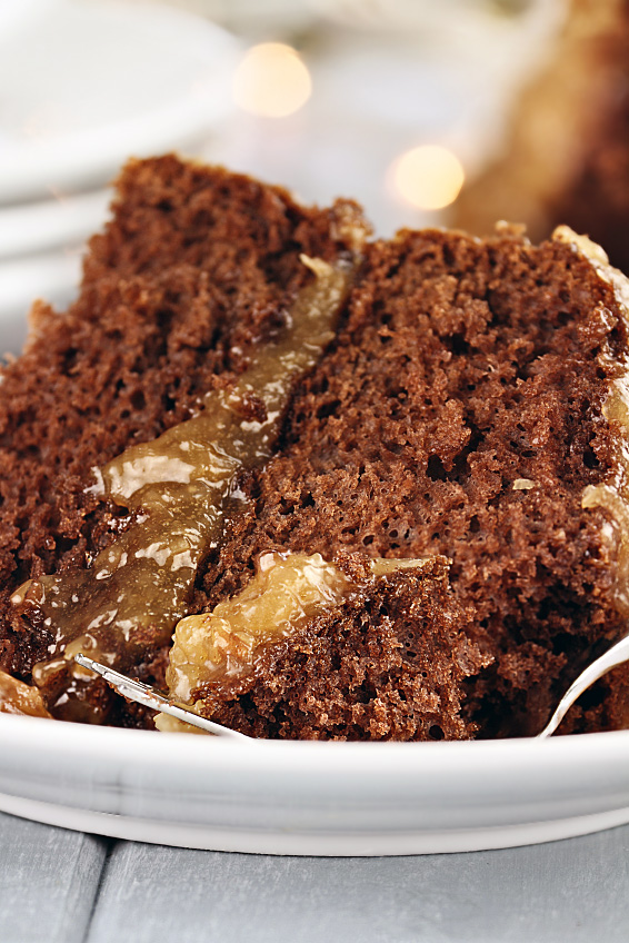 Gluten Free Dark German Chocolate Cake; Jane Bonacci, The Heritage Cook