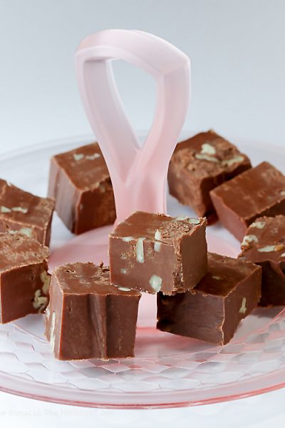 Easy Homemade Fudge; Top 7 Chocolate Fudge Recipes for Valentine's Day compiled by Jane Bonacci, The Heritage Cook 2019