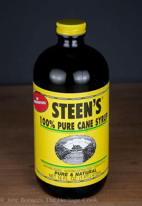 Steen's pure cane syrup; Oatmeal Coconut Biscotti (Gluten Free) © 2019 Jane Bonacci, The Heritage Cook