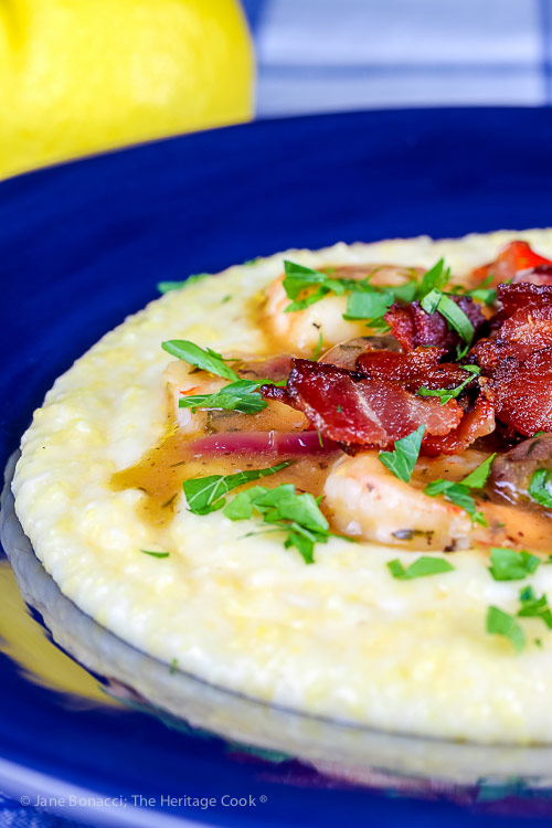 Southern Shrimp and Grits © 2019 Jane Bonacci, The Heritage Cook
