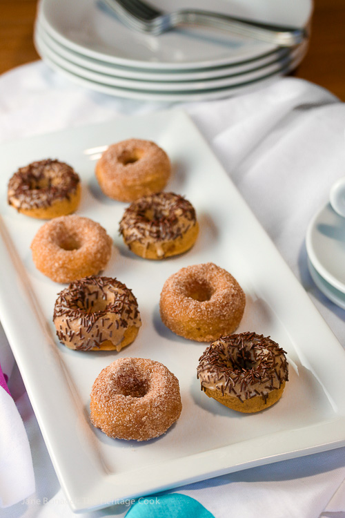 Vanilla Donuts with White Chocolate Glaze © 2019 Jane Bonacci, The Heritage Cook