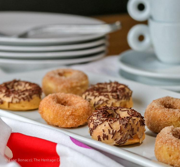 Vanilla Donuts with White Chocolate Glaze © 2019 Jane Bonacci, The Heritage Cook