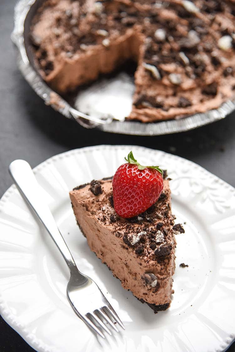 Easy Chocolate Mousse Pie; Collection of 7 of the Best Chocolate Pies and Tarts; compiled by Jane Bonacci, The Heritage Cook
