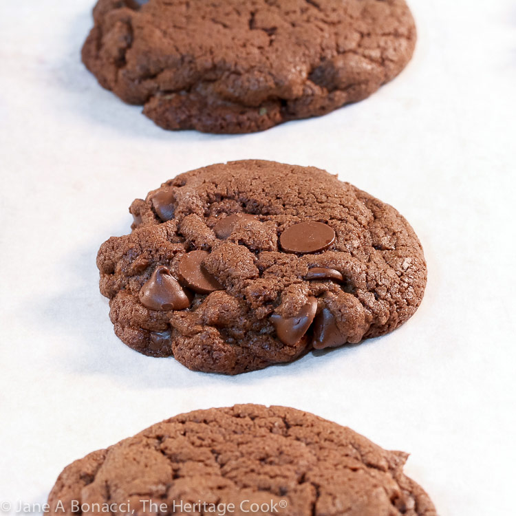 Double Chocolate Cookies from Dessert Cooking for Two cookbook © 2019 Jane Bonacci, The Heritage Cook