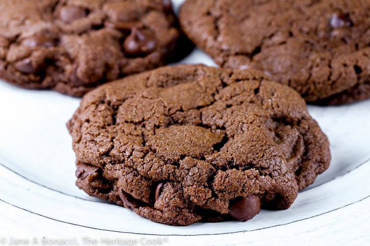 Double Chocolate Cookies from Dessert Cooking for Two cookbook © 2019 Jane Bonacci, The Heritage Cook