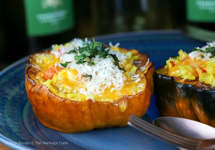 Moroccan Pilaf and Vegetable Stuffed Squash (Gluten-Free)