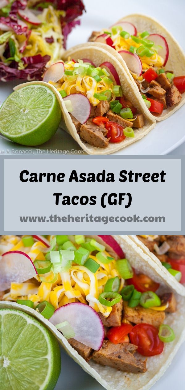 Carne Asada Street Tacos (Gluten Free) © 2020 Jane Bonacci, The Heritage Cook