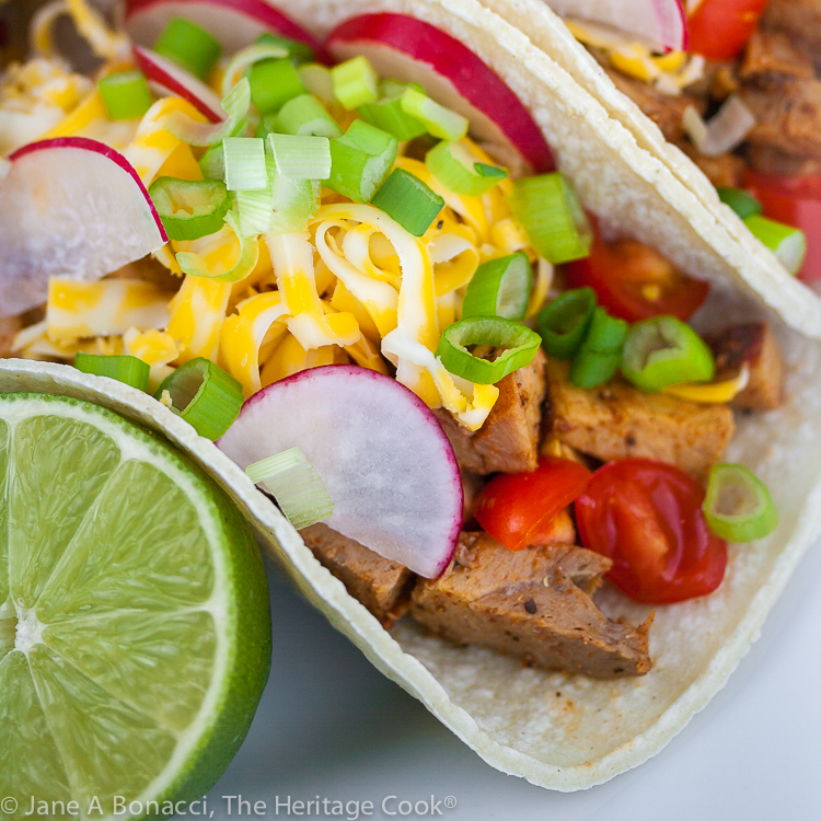 Carne Asada Street Tacos (Gluten Free) © 2020 Jane Bonacci, The Heritage Cook