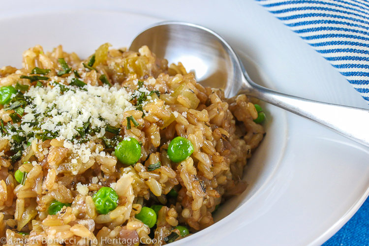 Instant Pot Parmesan Rice and Peas - The Recipe Pot