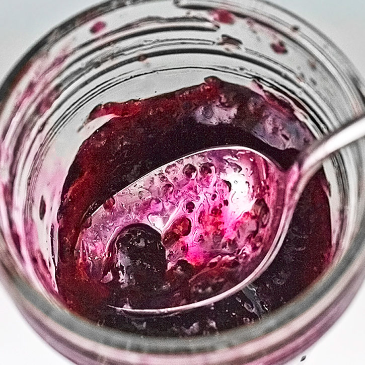 Homemade Blueberry Jam © 2020 Jane Bonacci, The Heritage Cook