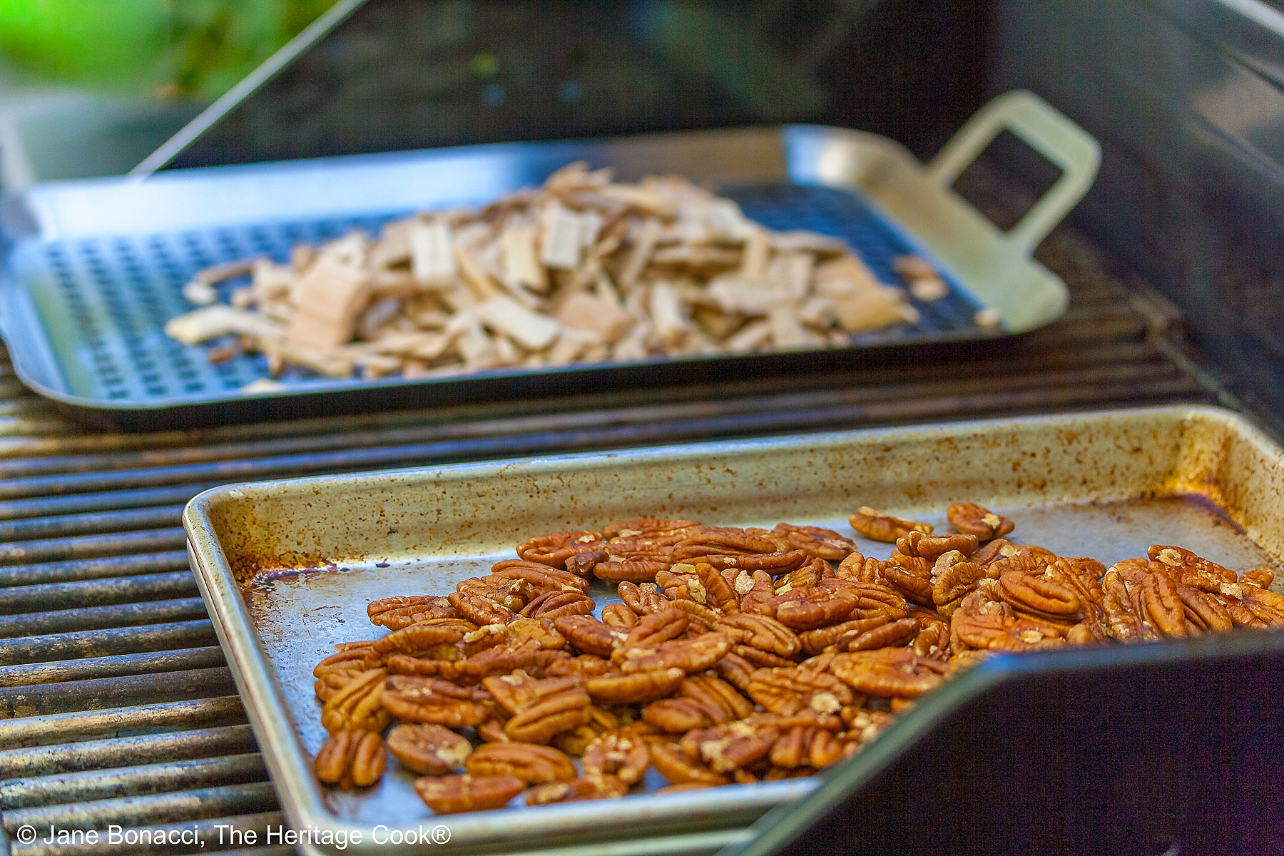 Smoking pecans on the grill, an optional first step!