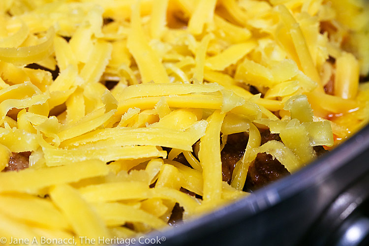 Beef Taco Dip © 2021 Jane Bonacci, The Heritage Cook