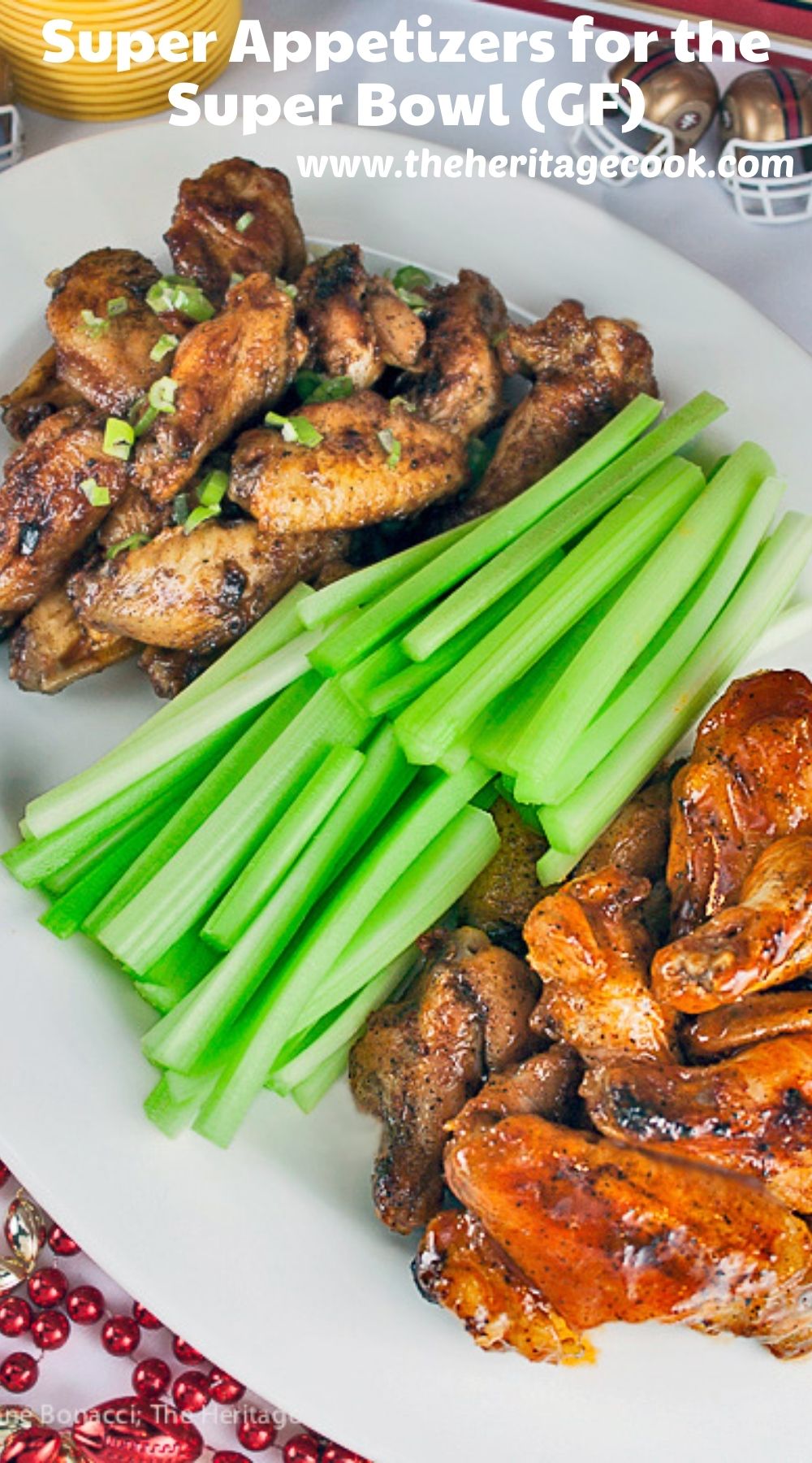 Super Appetizers for Game Day – Wings & Dip; 2021 Jane Bonacci, The Heritage Cook