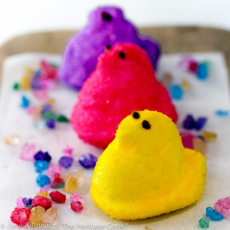 Homemade Marshmallow Peeps; @ 2021 Jane Bonacci, The Heritage Cook