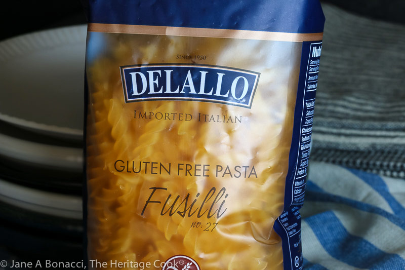 Bag of DeLallo gluten-free pasta, one of our favorite brands