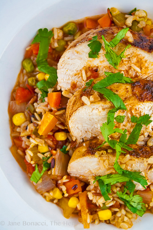 Tex Mex Arroz con Pollo; Over 90 Comforting Casseroles for Everyone, assembled by Jane Bonacci, The Heritage Cook