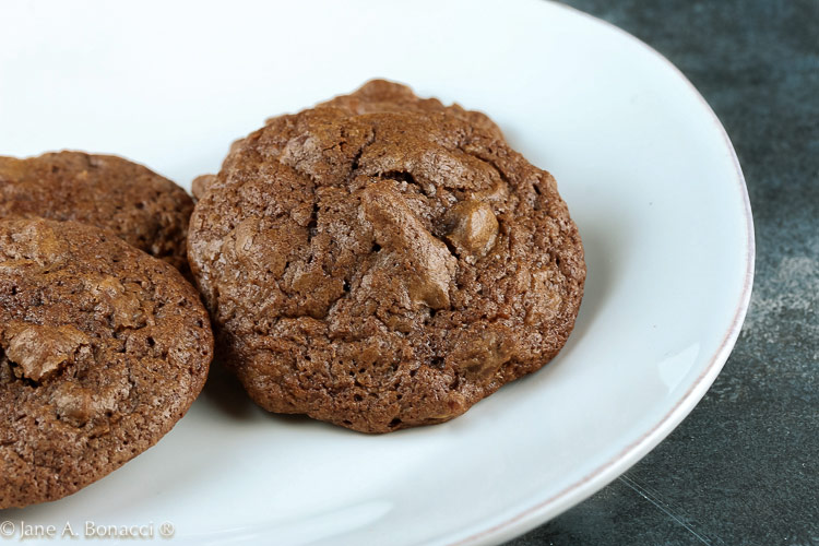 Easy Double Chocolate Drop Cookies (Gluten Free) © 2022 Jane Bonacci, The Heritage Cook