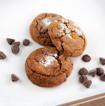 Ginger Chocolate Chip Cookies; © 2022 Jane Bonacci, The Heritage Cook