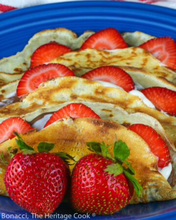 Gluten Free Nutella Cheesecake Crepes © 2022 Jane Bonacci, The Heritage Cook