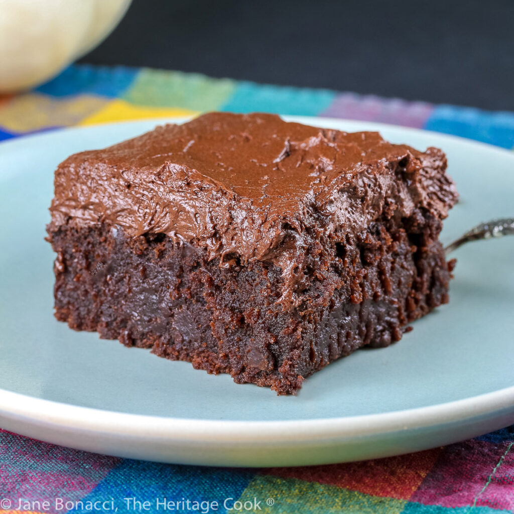Kahlua Chocolate Cake with Chocolate Frosting (GF) • The Heritage Cook