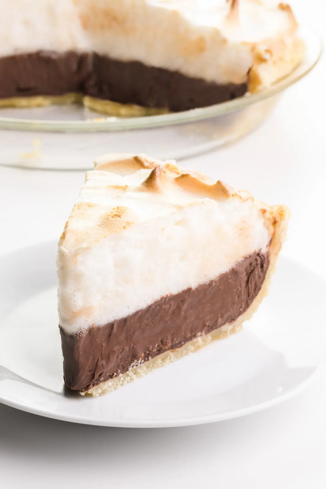 Vegan Chocolate Meringue Pie; Part of a round-up collection of recipes compiled by Jane Bonacci, The Heritage Cook, 15 Chocolate Desserts for your Holiday Table.