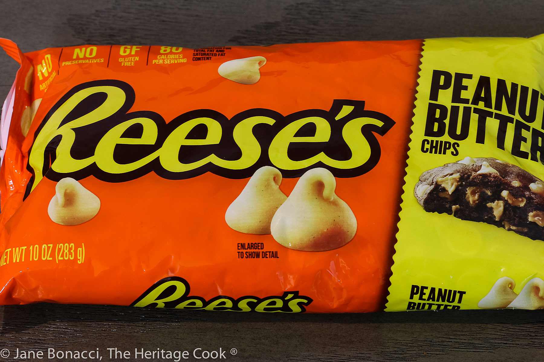 Package of peanut butter chips from Reese's. 