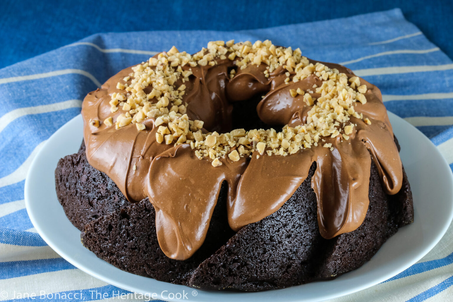 Easy Toffee Chocolate Bundt Cake (Gluten Free) • The Heritage Cook
