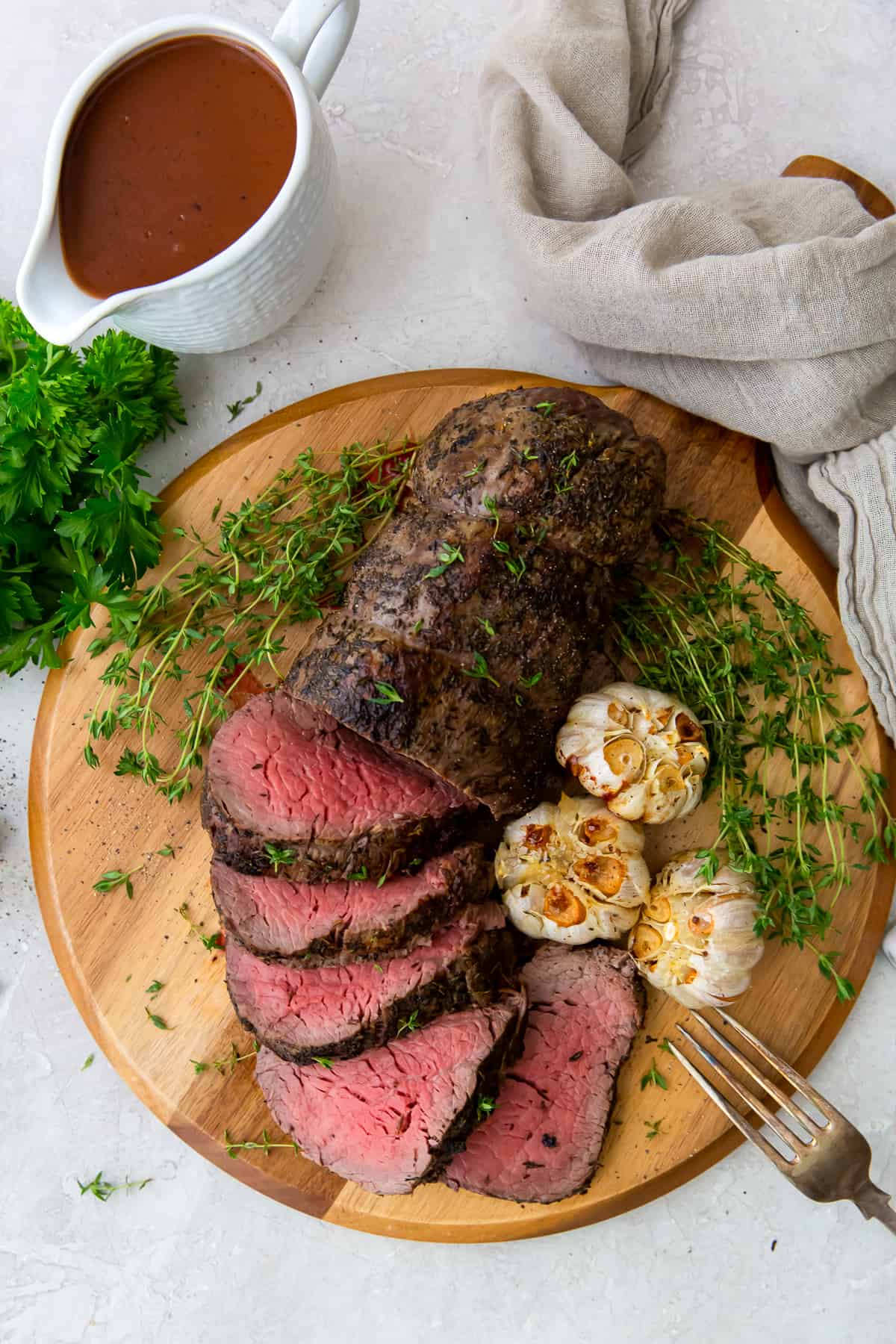 Beef Tenderloin from From Valerie's Kitchen; Collection of 60 Amazing Recipes for Your Holiday Dinners compiled by Jane Bonacci, The Heritage Cook.