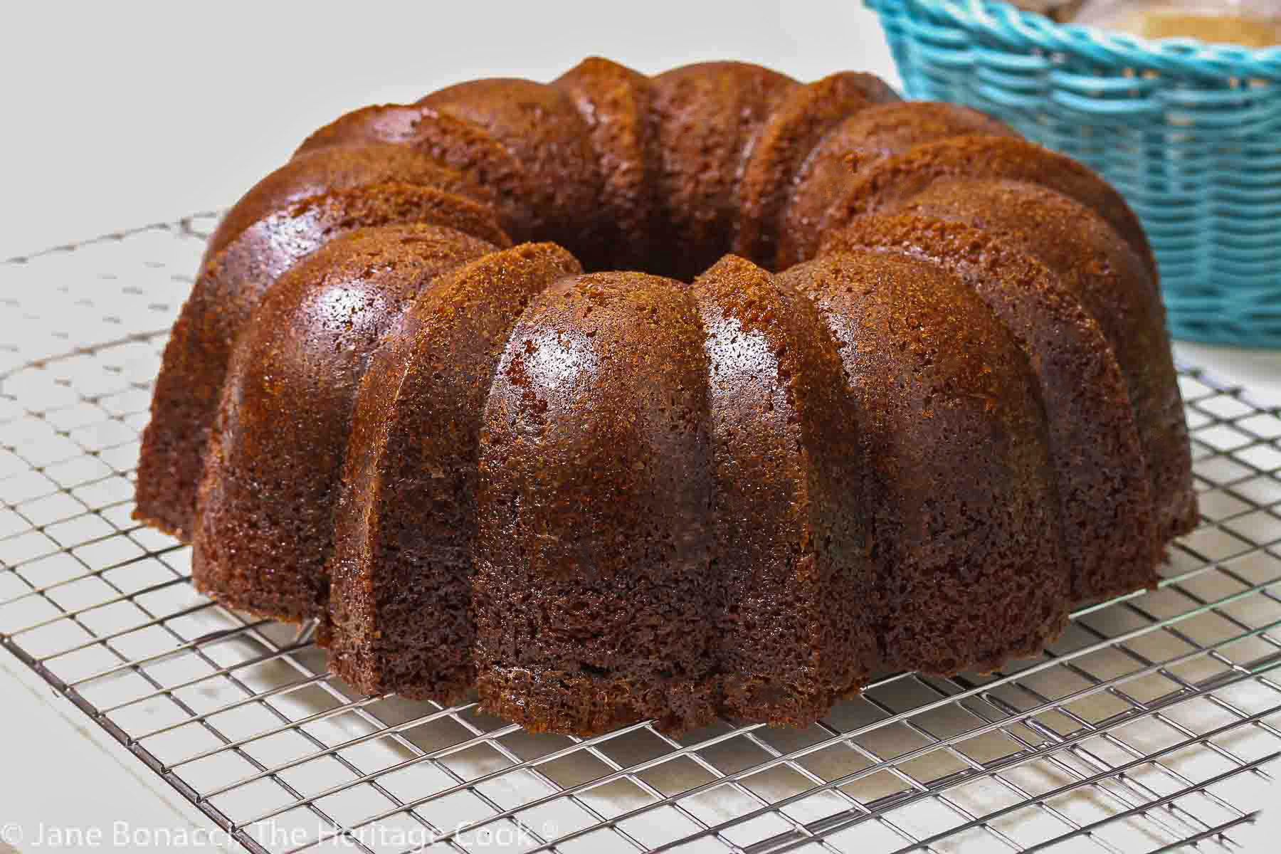 Hot from the oven! Beautiful bundt cake. 