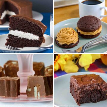Collection of the Top 10 Chocolate Recipes from 2023 on The Heritage Cook website © 2023 compiled by Jane Bonacci, The Heritage Cook.