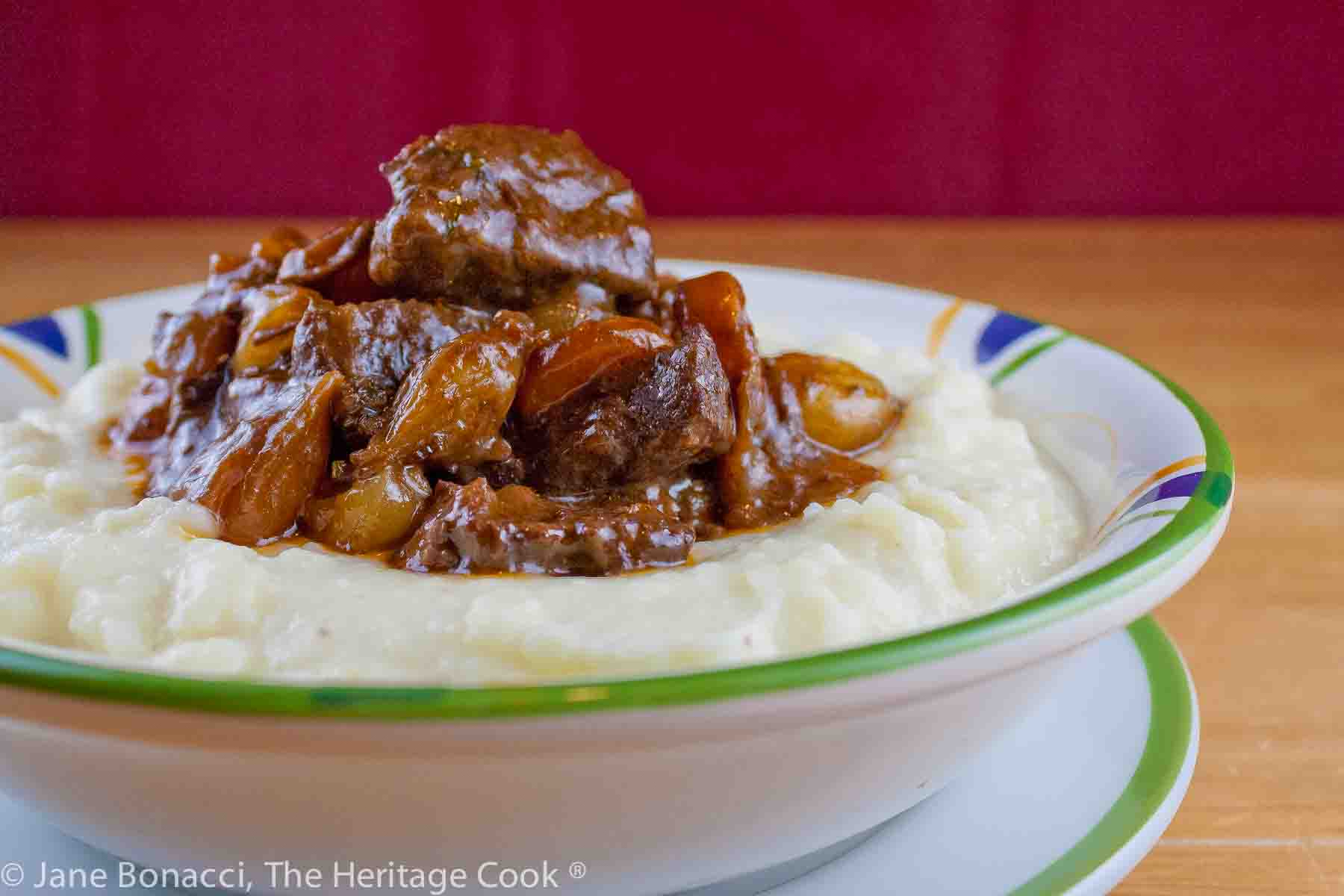 Simple Beef Bourguignon; This is a compilation of the top 15 Fan Favorites for 2023 on The Heritage Cook. Collected by Jane Bonacci, The Heritage Cook © 2023. 