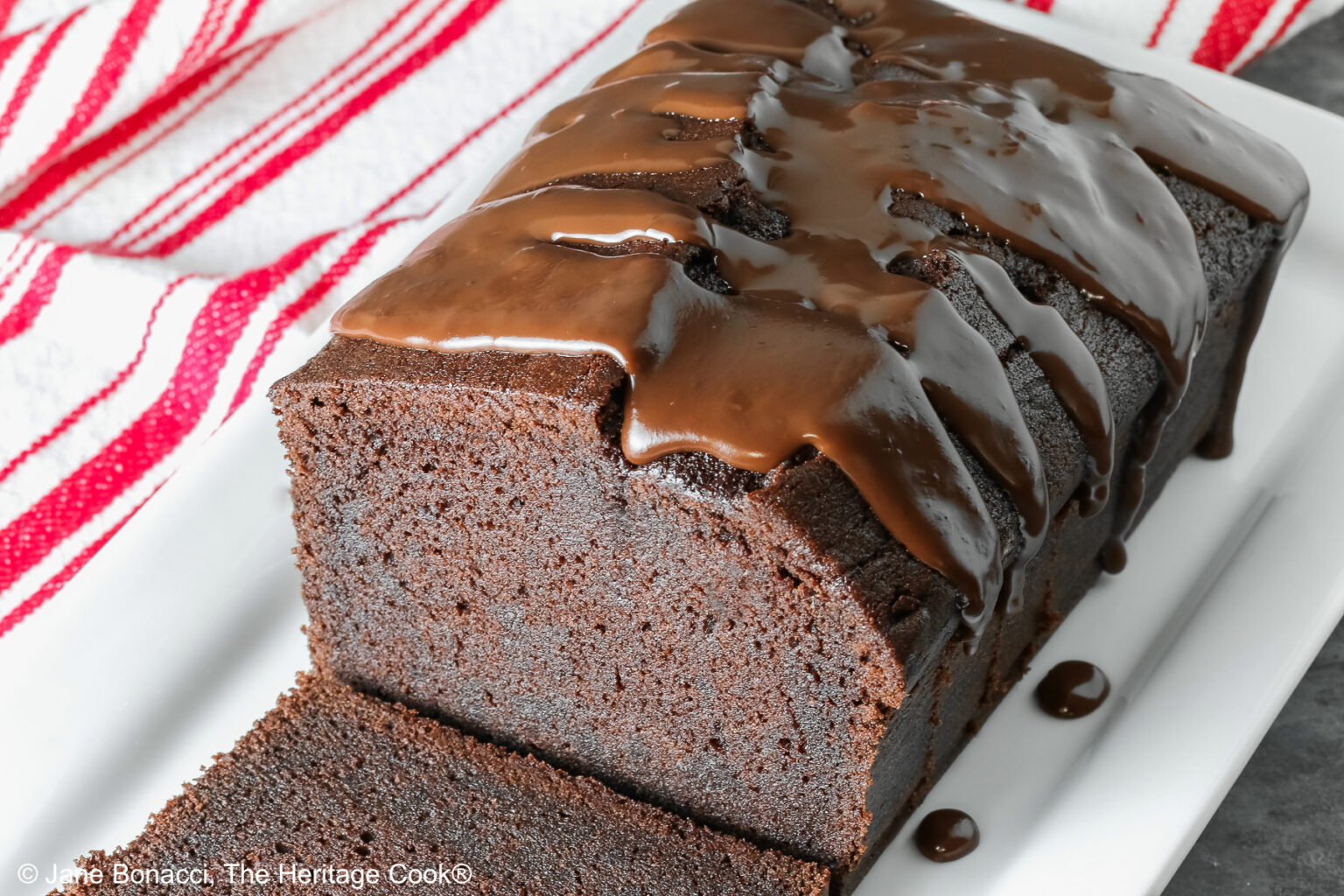 Chocolate Sour Cream Pound Cake (GF) • The Heritage Cook