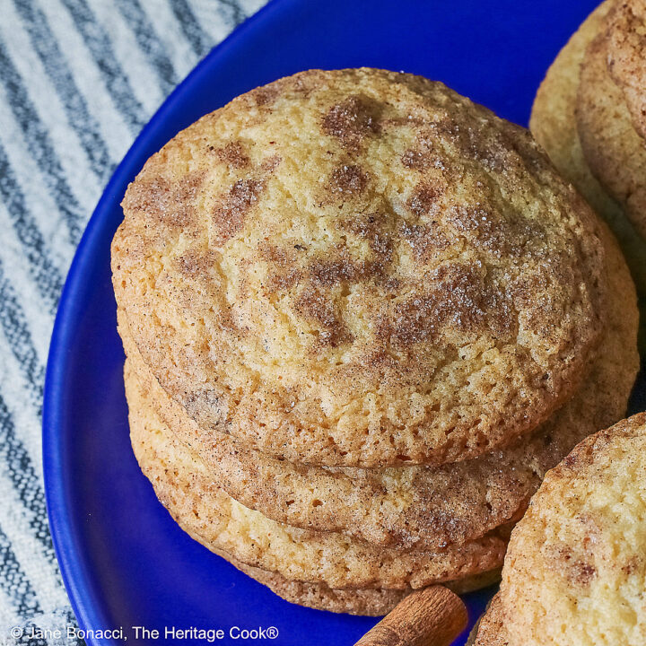 Amish White Chocolate Snickerdoodle Cookies (GF) • The Heritage Cook ®