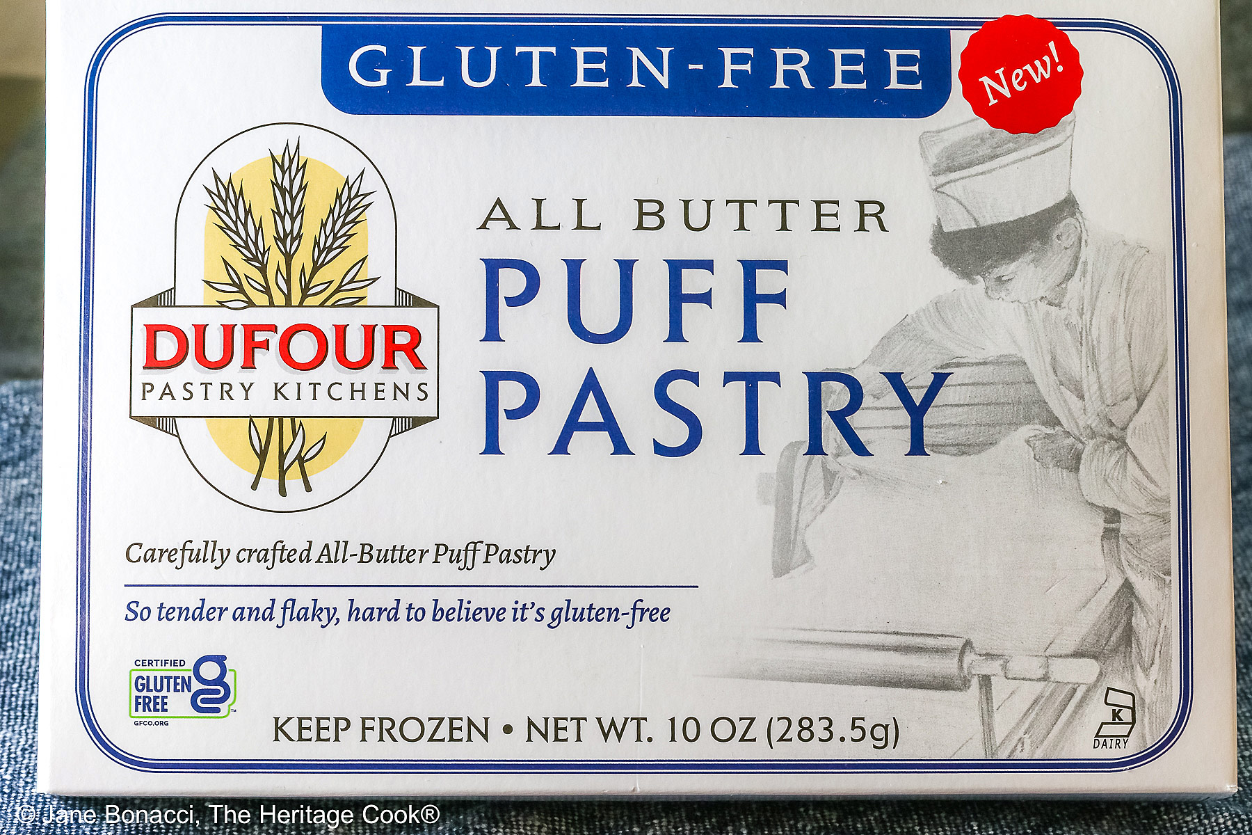 Box of Gluten-Free Dufour All Butter Puff Pastry - so delicious!