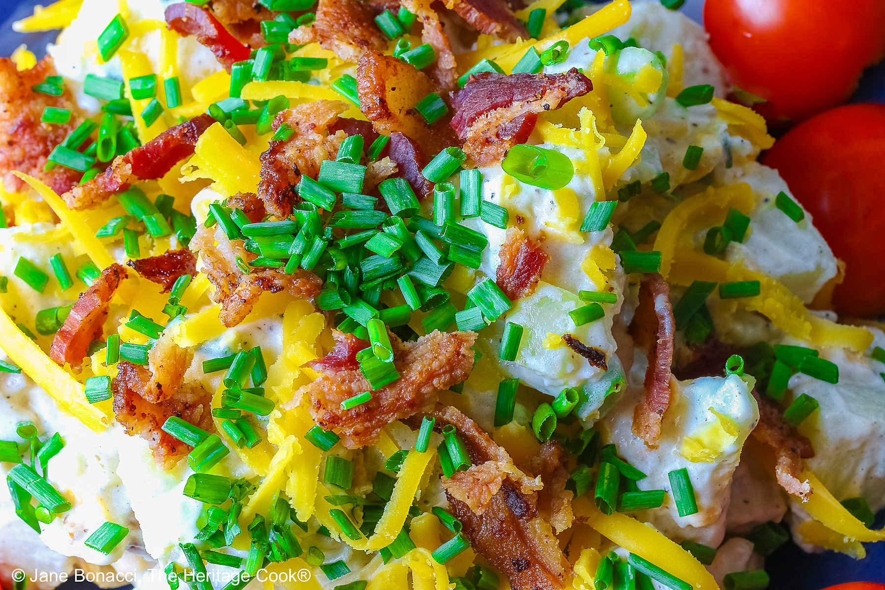 Close up look at the variety of toppings for each serving.